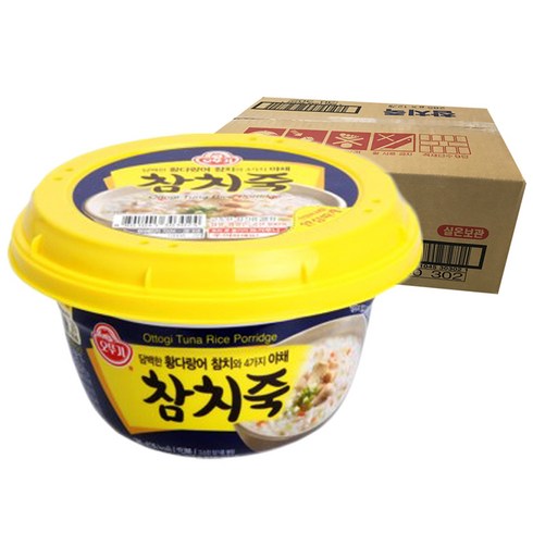 참치 야채죽 - 오뚜기 참치죽, 285g, 12개