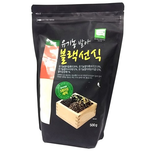 블랙선식 - 청오 유기농 발아 블랙선식, 1개, 500g