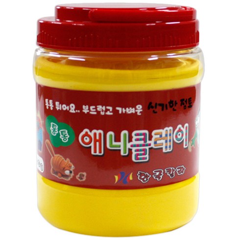 애니클레이 버켓 500g, 노랑, 단품