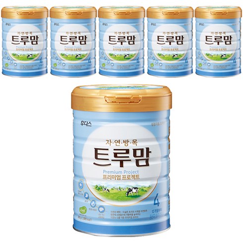 일동후디스 트루맘 프리미엄 프로젝트 분유 4단계, 800g, 6개