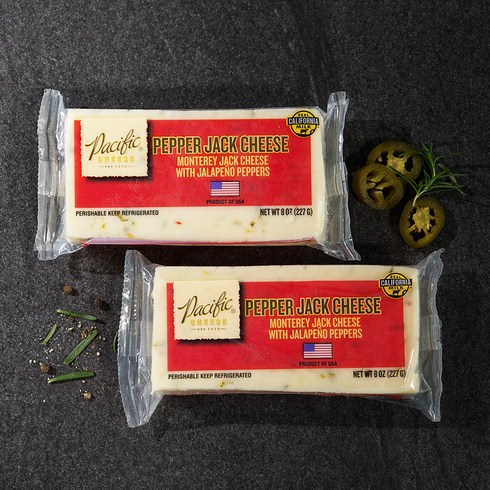 페퍼잭치즈 - 퍼시픽 페퍼 잭 치즈, 227g, 2개입