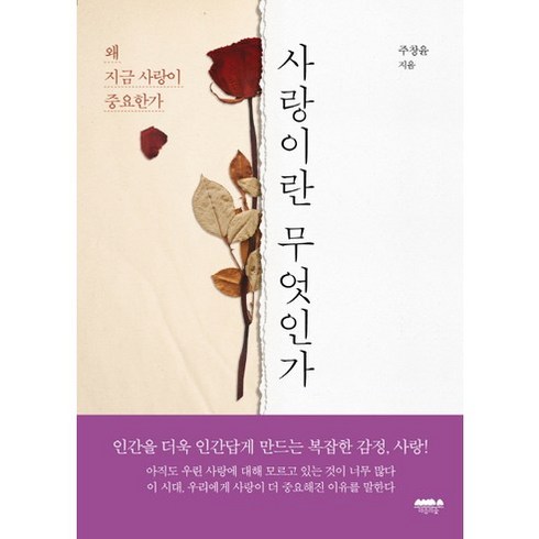 사랑이란 무엇인가:왜 지금 사랑이 중요한가, 마음의숲, 주창윤 저