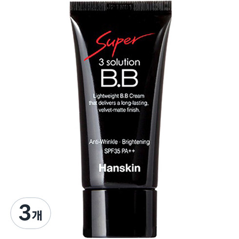 한스킨 수퍼 쓰리 솔루션 BB크림 SPF35 PA++ 30ml, 3개