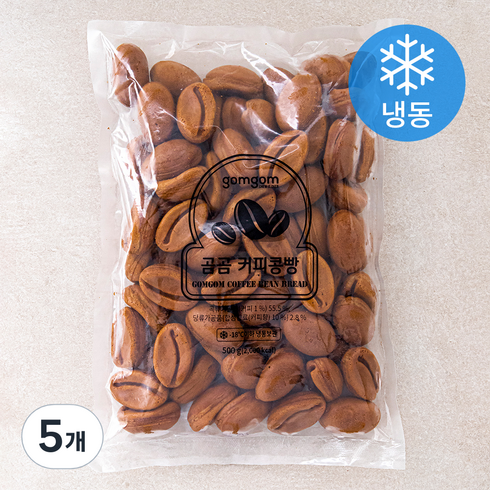 커피콩빵 - 곰곰 커피콩빵 (냉동), 500g, 5개