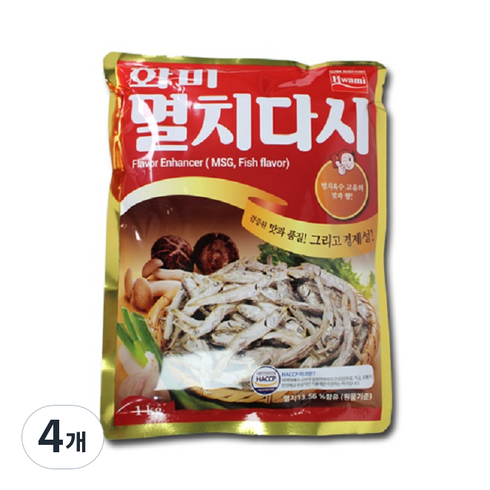 멸치다시다 - 화미 멸치다시, 1kg, 4개