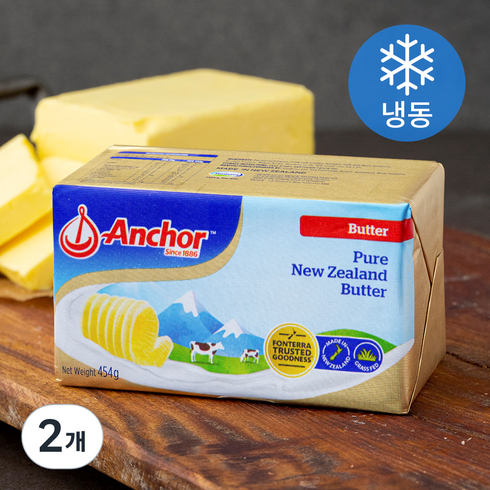 2023년 가성비 최고 버터 - 앵커 버터 (냉동), 454g, 2개