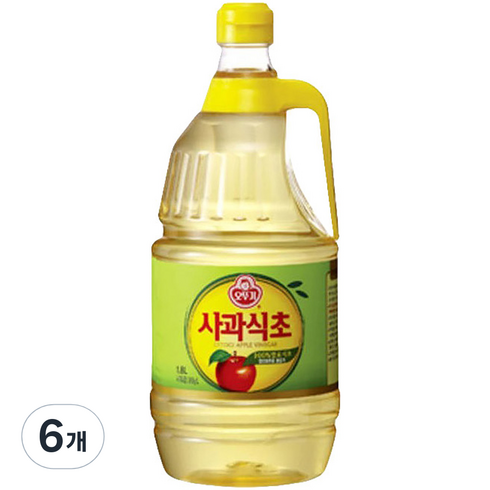 오뚜기 사과식초, 1.8L, 6개