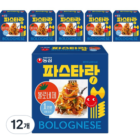 농심 파스타랑 볼로네제, 12개, 180g