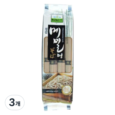 칠갑 메밀면, 400g, 3개