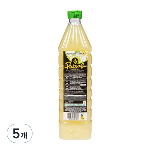 보넬드 아이엠 레몬주스 1L12병 - 파라스 착즙 레몬 주스, 1L, 5개