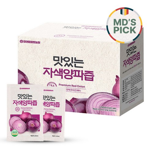 참앤들황토농원 자연을 담은 맛있는 자색양파즙, 100ml, 50개