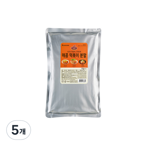 쉐프원 매콤 떡볶이 분말, 1kg, 5개