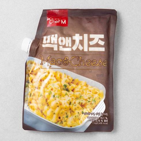 맥앤치즈 - 쉐프엠 맥앤치즈, 1kg, 1입