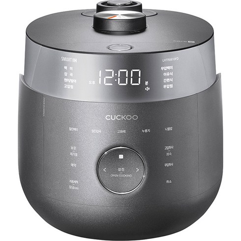 쿠쿠 IH전기압력밥솥 6인용, CRP-LHTR0610FD, 그레이
