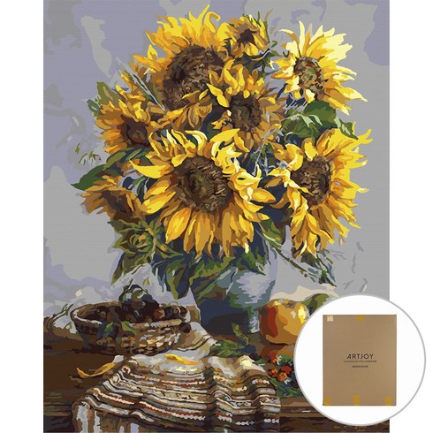 아트조이 DIY 명화그리기 세트 60 x 75 cm 세로형, 해바라기 정물 2, 1개