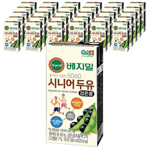 산양삼두유 190ml45개 - 베지밀 5060 시니어 두유, 190ml, 48개