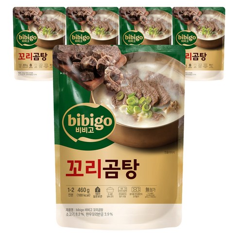 꼬리곰탕 - 비비고 꼬리곰탕, 5개, 460g