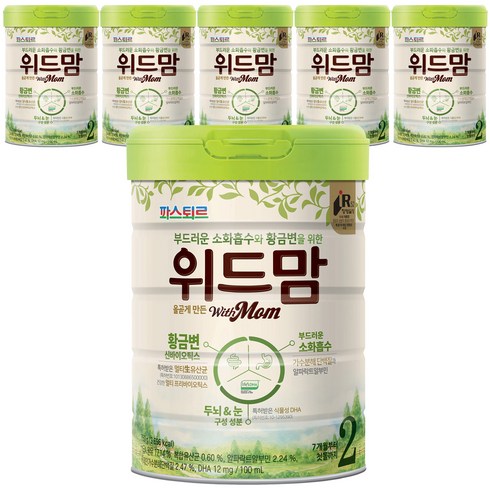 파스퇴르 위드맘 2단계, 750g, 6개