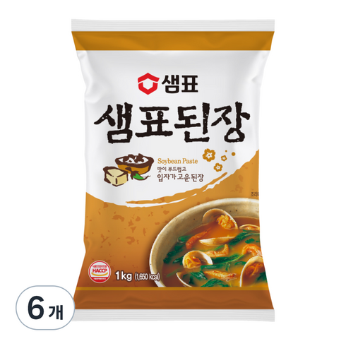 샘표된장 - 샘표 된장, 1kg, 6개