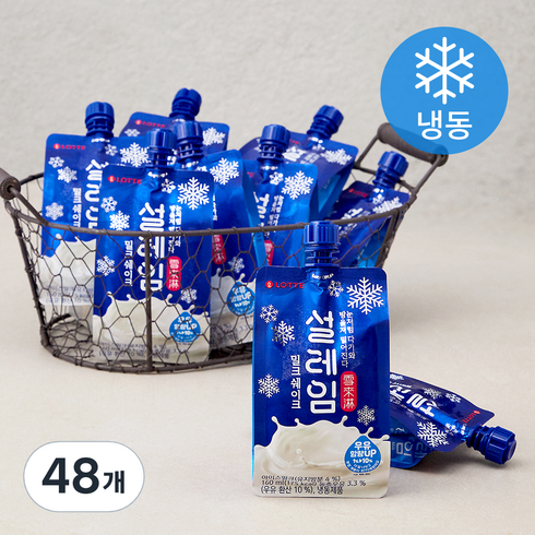 설레임 - 롯데웰푸드 설레임 밀크쉐이크 아이스밀크 (냉동), 160ml, 48개