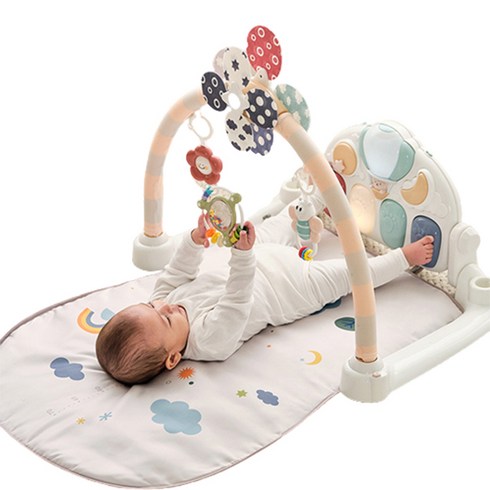 애기바운서 - 하베브릭스 유아용 바람개비 아기체육관, 혼합색상