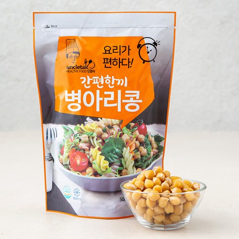 병아리콩통조림 - 엉클탁 간편한끼 병아리콩, 500g, 1개