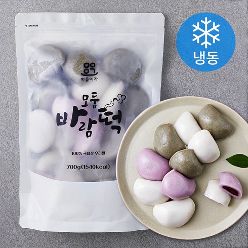 바람떡 - 마음이가 모둠 바람떡 (냉동), 700g, 1개