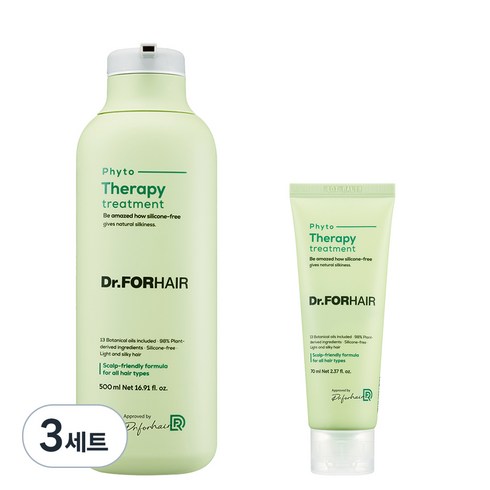 닥터포헤어 피토테라피 헤어트리트먼트 500ml + 70ml, 3세트