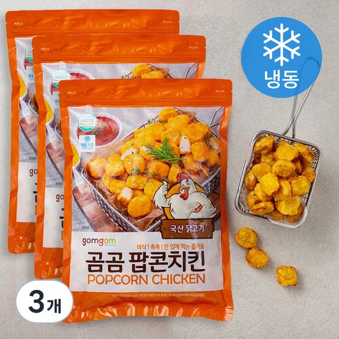 팝콘치킨 - 곰곰 팝콘치킨, 1.2kg, 3개