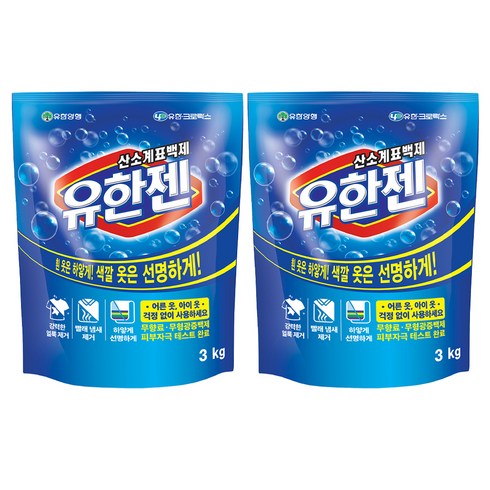 유한젠 - 유한젠 산소계 표백제, 3kg, 2개