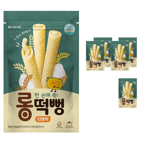 아이배냇 유아용 롱떡뻥 단호박 30g, 단호박맛, 6개