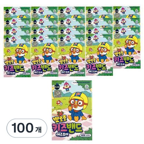 뽀로로 키즈밴드 표준형 16p, 100개