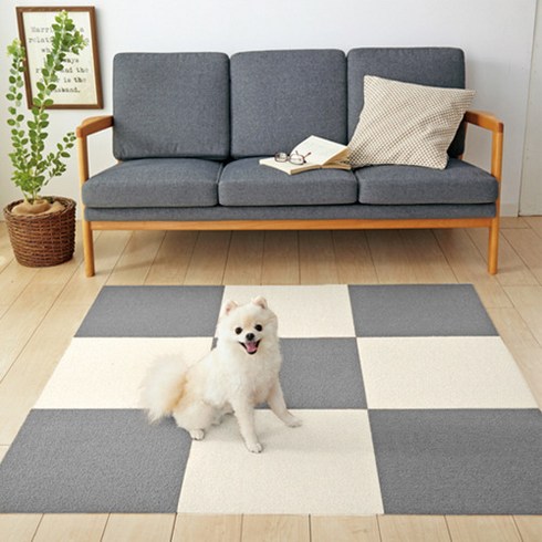 도톰매트 반려동물 미끄럼방지 도톰매트 30p, 그레이