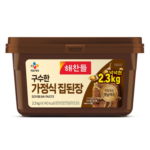 해찬들 구수한 가정식 집된장, 2.3kg, 1개