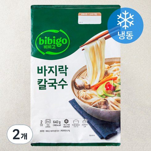 비비고칼국수 - 비비고 바지락칼국수 2인분 (냉동), 642g, 2개