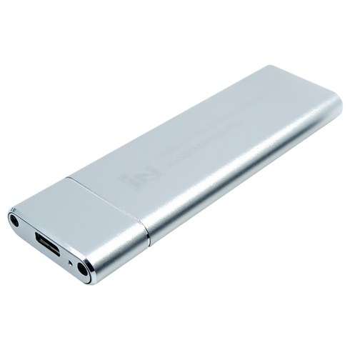 인네트워크 SSD 외장하드 케이스 NVMe to USB 3.1, IN-SSDM2A(실버)