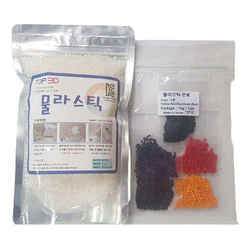 TOP3D 창작 물라스틱 250g + 안료 과학실험키트, 1세트