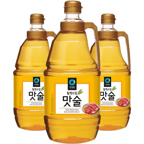 맛술 - 청정원 월계수잎 맛술, 1.8L, 3개