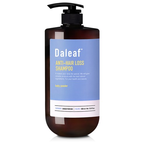달리프 진저 두피케어 탈모 샴푸 베이비파우더향, 1000ml, 1개