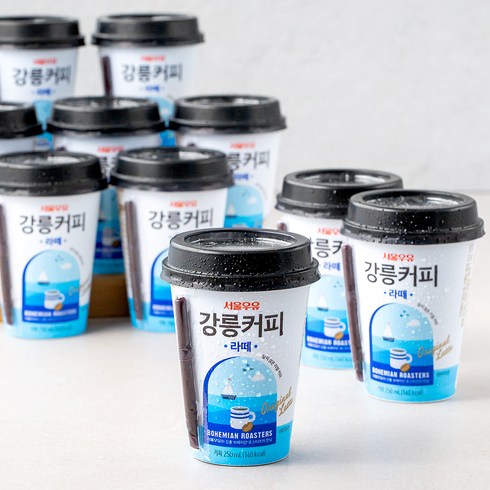 서울우유 강릉커피 라떼, 250ml, 10개