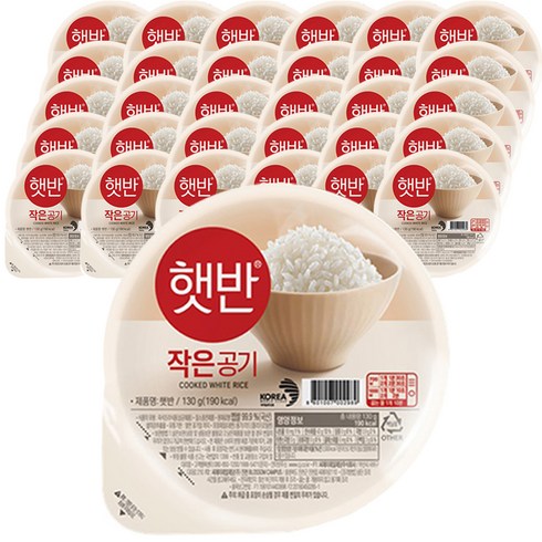 햇반 즉석밥 작은공기, 130g, 36개