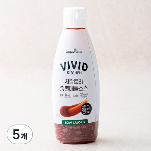 비비드숯불매콤 - 비비드키친 저칼로리 숯불매콤 소스, 290g, 5개