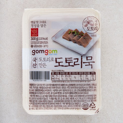 곰곰 국산 도토리로 만든 도토리묵, 300g, 1개