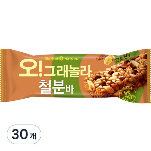 쑥크레 - 오 그래놀라 철분바 12p, 35g, 30개