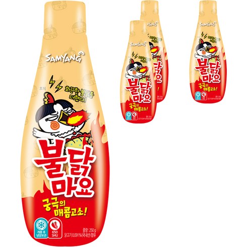 삼양 불닭마요 소스, 250g, 4개