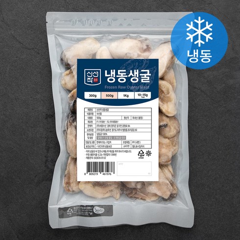 통영 냉동굴 6팩 - 신선작 생굴 (냉동), 500g, 1개