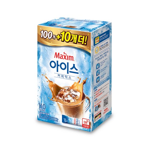 2023년 가성비 최고 아이스커피 - 맥심 아이스 커피믹스, 13g, 110개입, 1개