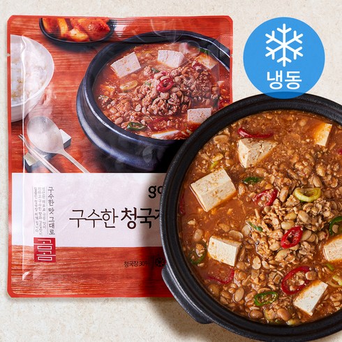 청국장밀키트 - 곰곰 구수한 청국장 찌개 (냉동), 350g, 3개