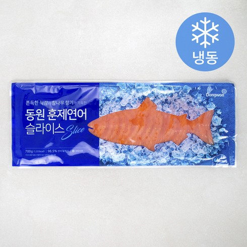 훈제연어 - 동원 연어훈제 슬라이스 (냉동), 700g, 1팩