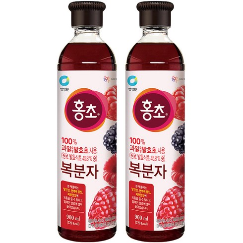 홍초 - 홍초 복분자, 900ml, 2개